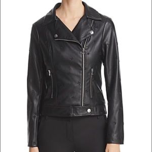 Karl Lagerfeld Faux Leather Moto Jacket XL
